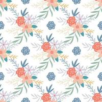 Spring floral botanical seamless pattern vector
