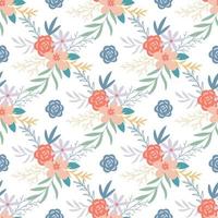 Spring floral botanical seamless pattern vector