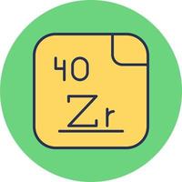 Zirconium Vector Icon