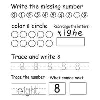 Trace the number vector