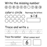 Trace the number vector