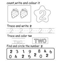 Trace the number vector