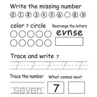 Trace the number vector