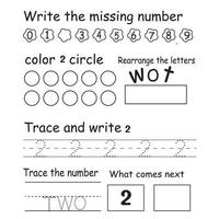 Trace the number vector