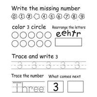 Trace the number vector