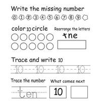 Trace the number vector