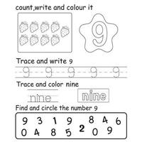 Trace the number vector