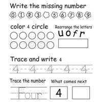 Trace the number vector