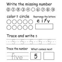 Trace the number vector
