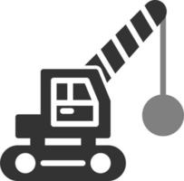 Demolition Crane Vector Icon