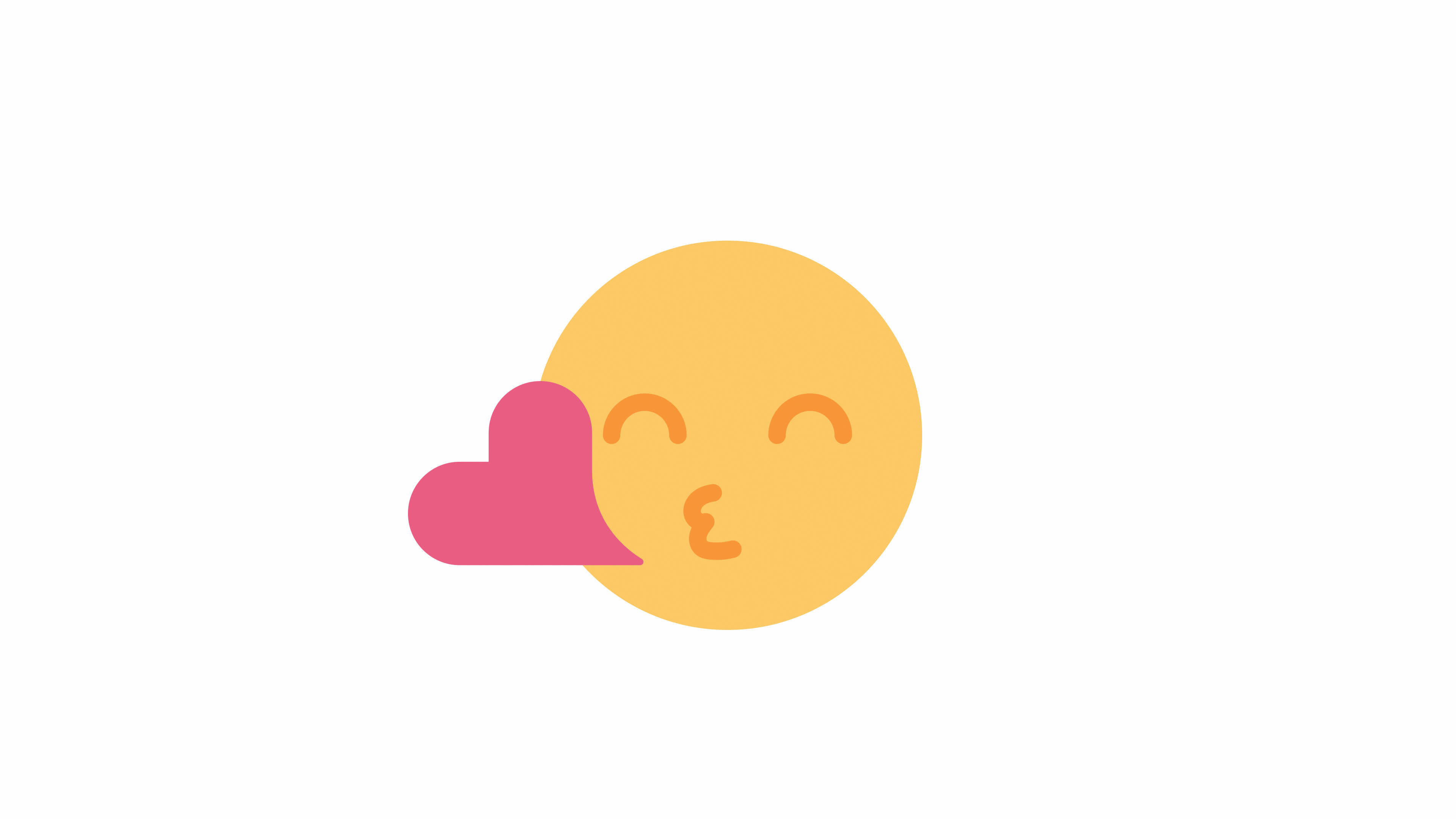 Animated blowing kiss emoticon 20436871 Stock Video at Vecteezy