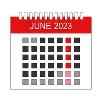 MONTH JUNE 2023 Illustration vector