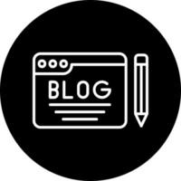 icono de vector de blog