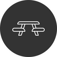 Picnic Table Vector Icon