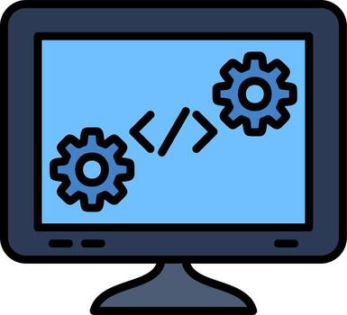 icono de vector de programación