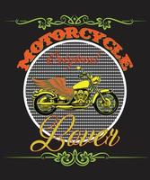motocicleta original amante camiseta diseño vector