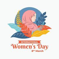 flyer for international women's day vector