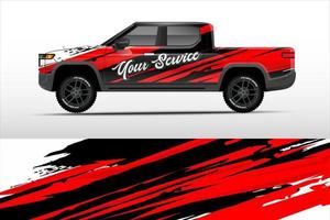 Graphic truck design. abstract lines grunge vector background concept for Vinyl Wrap and Vehicle Branding