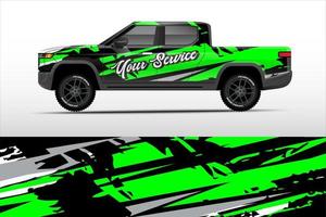 Graphic truck design. abstract lines grunge vector background concept for Vinyl Wrap and Vehicle Branding