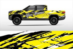 Graphic truck design. abstract lines grunge vector background concept for Vinyl Wrap and Vehicle Branding