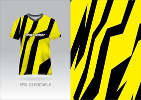 Fabric textile design for Sport t-shirt, Soccer jersey mockup for football club. uniform front view. vector