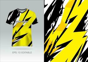 Deportes jersey diseño grunge para equipo uniformes fútbol jersey carreras jersey vector