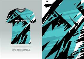Deportes jersey diseño grunge para equipo uniformes fútbol jersey carreras jersey vector