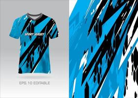 Deportes jersey diseño grunge para equipo uniformes fútbol jersey carreras jersey vector