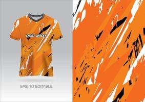 Deportes jersey diseño grunge para equipo uniformes fútbol jersey carreras jersey vector