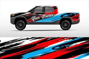 Graphic truck design. abstract lines grunge vector background concept for Vinyl Wrap and Vehicle Branding