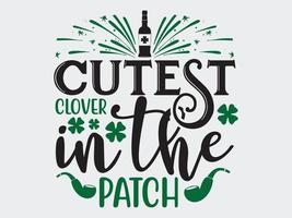 ST.Patrick's Day T-Shirt  Design File vector