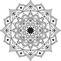 mandala Arte geométrico modelo para colorante vector