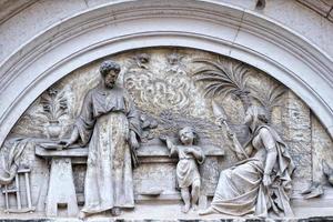 jesus joseph and mary bas relief in Rome, Italy photo