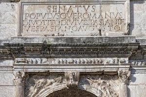 SPQR Roman inscription augustus imperator photo