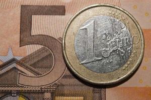 Euro currency 2 Euro on 50 note photo