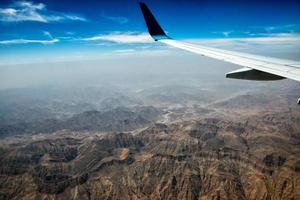 oman mountains aerial view landscape photo