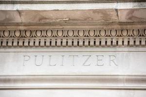 Pulitzer graduate school of journalism sign photo