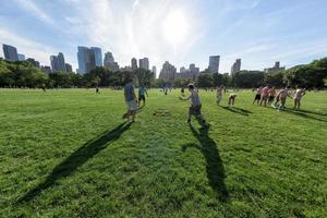 NEW YORK - USA - 14 JUNE 2015 people in central park on sunny sunday photo