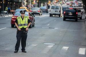 NEW YORK - USA 16 JUNE 2015 police on town streets photo