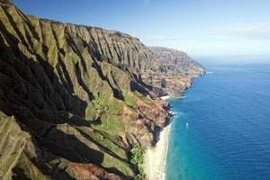 kauai napali coast aerial view from helicopter photo