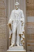 Lincoln statue inside Washington capitol dome internal view photo