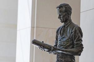 Copper statue inside Washington capitol dome photo