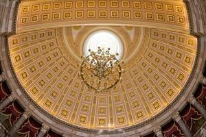 vista interna de la cúpula del capitolio de washington foto