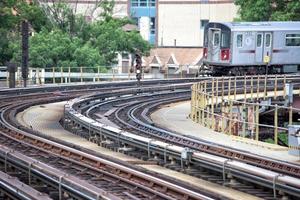 new york metro train tracks photo