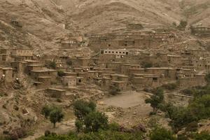 Moroccan Village in the desert photo