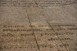 Washington DC Freedom Plaza writings photo