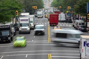 NEW YORK - USA 16 JUNE 2015 town congested traffic photo