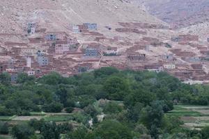 Moroccan Village in the desert photo