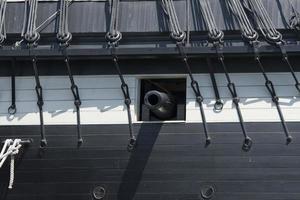 A fregate cannon in Baltimore Harbor photo