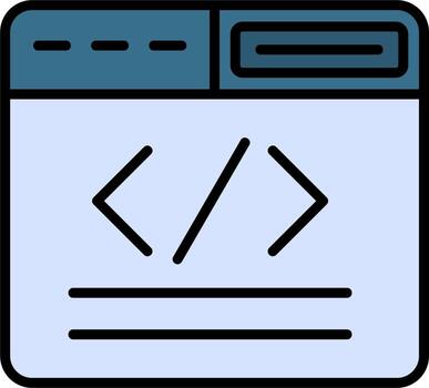 icono de vector de codificación web